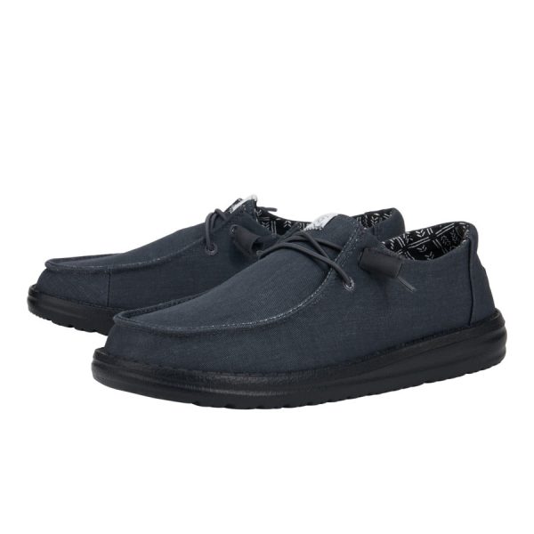 Wendy Stretch Canvas Wide - Black/Black