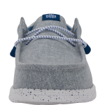 Wally Funk Heathered Knit - Grey Blue
