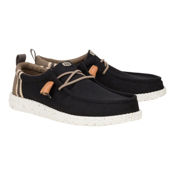 Wally Craft Linen - Black/Walnut