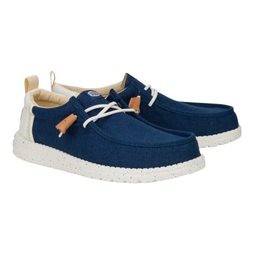 Wally Craft Linen - White/Sargasso Blue