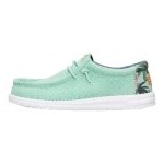 Wally Palm Jute - Dawn Blue/Celadon Green