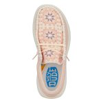 Wendy Comf Suede Crochet - Pale Pink/Multi