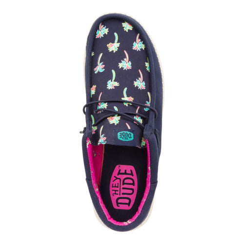 Wally Funk Party Palm - Peacoat Blue/Multi