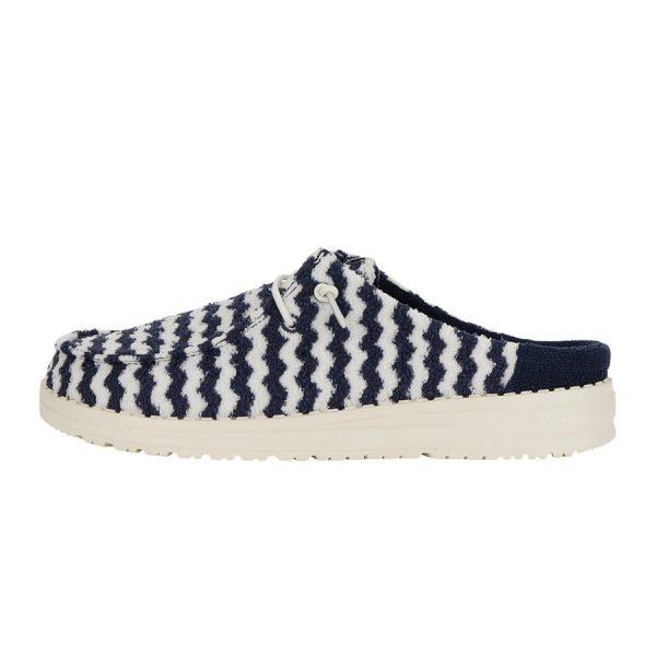 Wendy Slip Terry Stripe - Navy Blazer/Egret