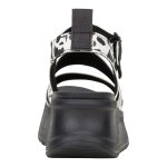 Delray Buckle Animal - Black/White