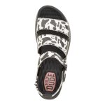 Delray Buckle Animal - Black/White