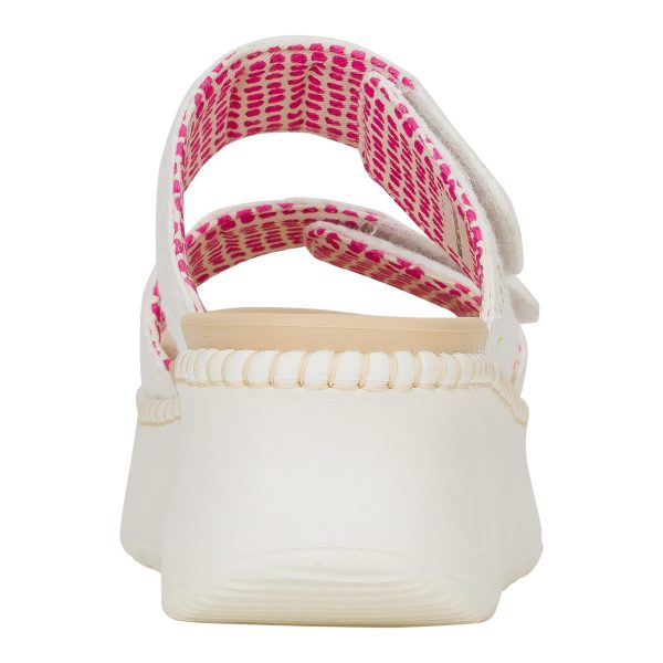 Delray Slide Eyelet - White