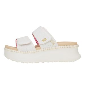 Delray Slide Eyelet - White