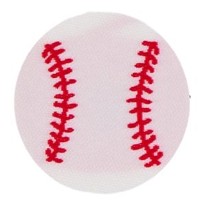 Baseball Patch - Baseball White/Red