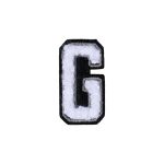 Letter G Patch - G Black/White