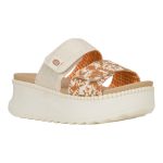 Delray Slide Animal Shimmer - Tan/Multi