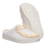 Wendy Slipper - Egret/Wood Ash