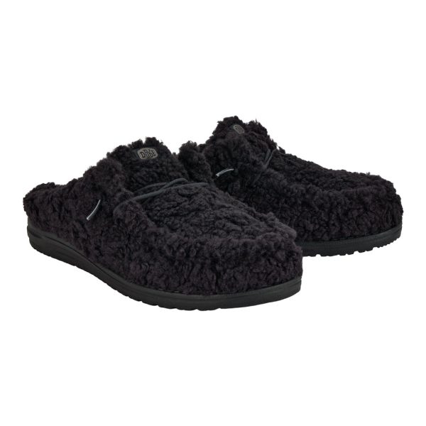 Wally Slipper - Cozy Black/Black