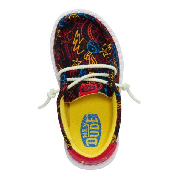 Wally Toddler Space Glow - Black/Red