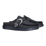 Wendy Slip Buckle Denim - Black/Black