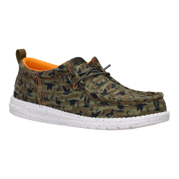 Wally Funk Duck Print - Dark Olive/Multi