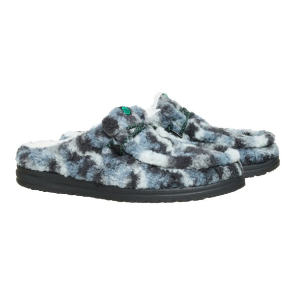 Wally Slipper Cozy Camo - Stormy Blue/Camo