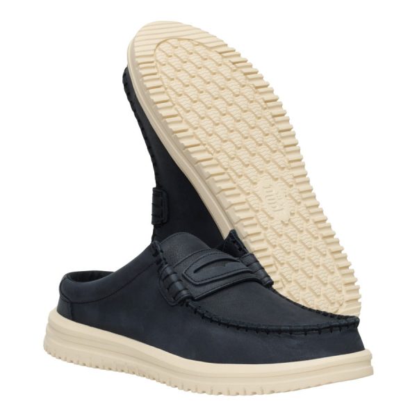 Wally Nxt Mule Leather - Black/Wood Ash