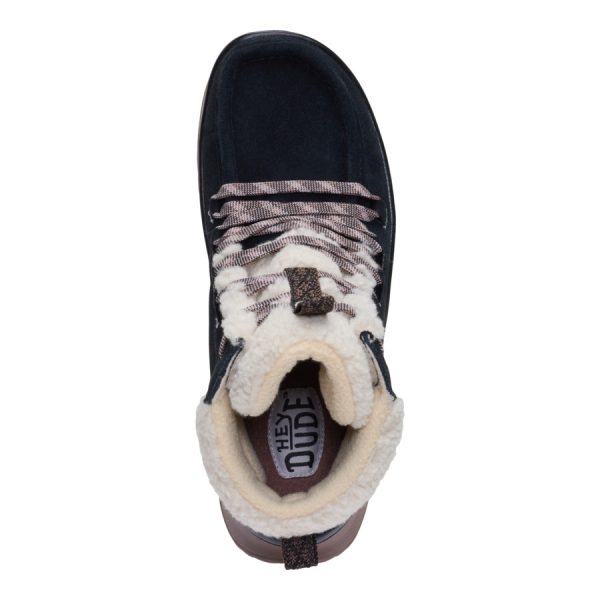 Wendy Peak Apres Suede Cozy Stitch - Black/Tan