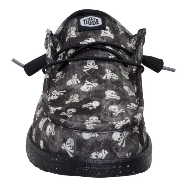 Wally Funk Skull Print - Black/Black Oyster