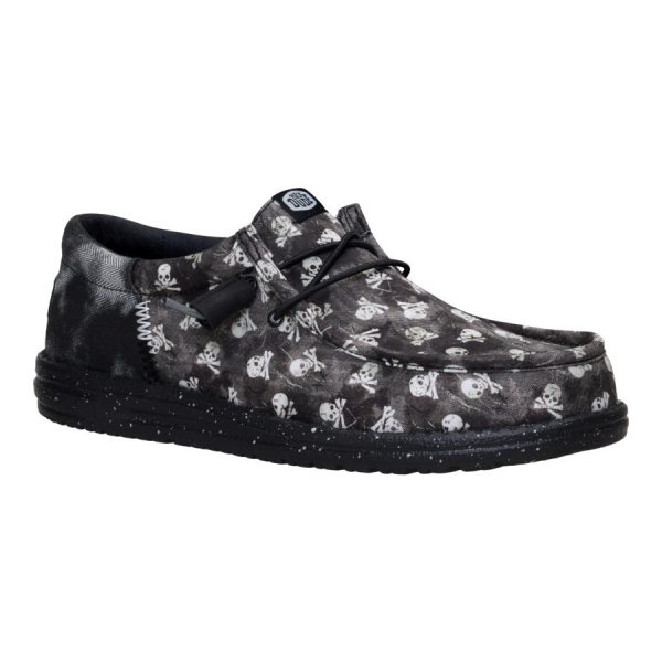 Wally Funk Skull Print - Black/Black Oyster