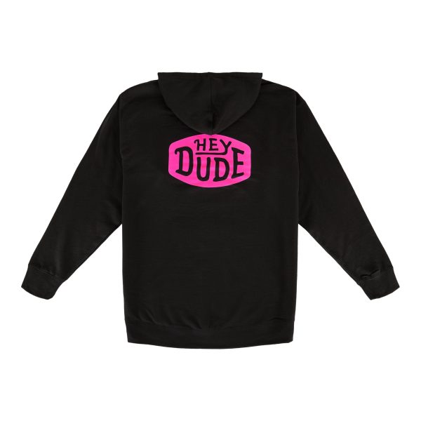 Go To Buckle Hoodie - Black/Pink