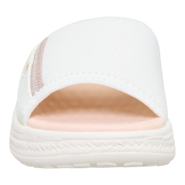 Tide Espadrille Slide - Off White/Tan