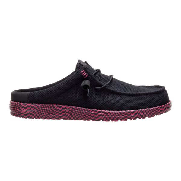 Wally Slip Warped Geo - Black/Fig Purple