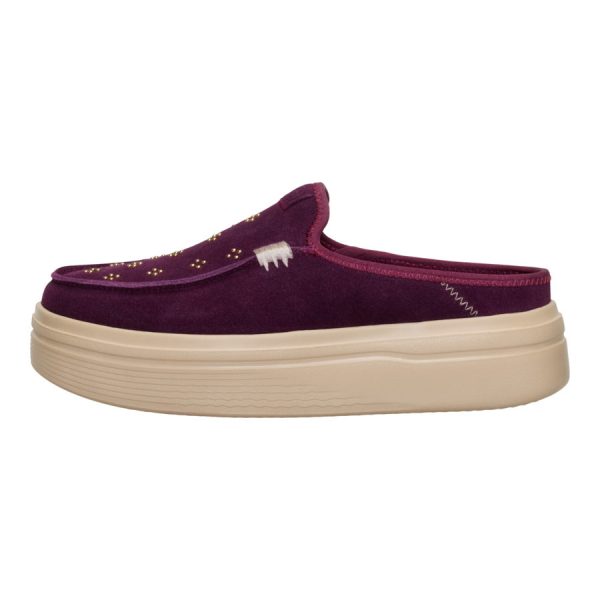 Austin Lift Suede Stud - Fig Purple