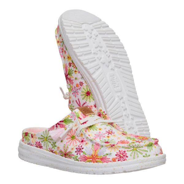 Wendy Slip Embroidered Floral - White/Multi
