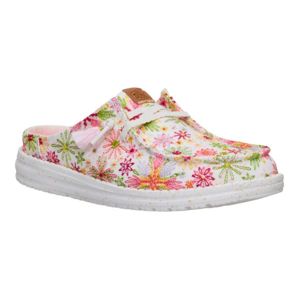 Wendy Slip Embroidered Floral - White/Multi
