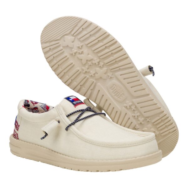 Wally Texas Flag - Bone White