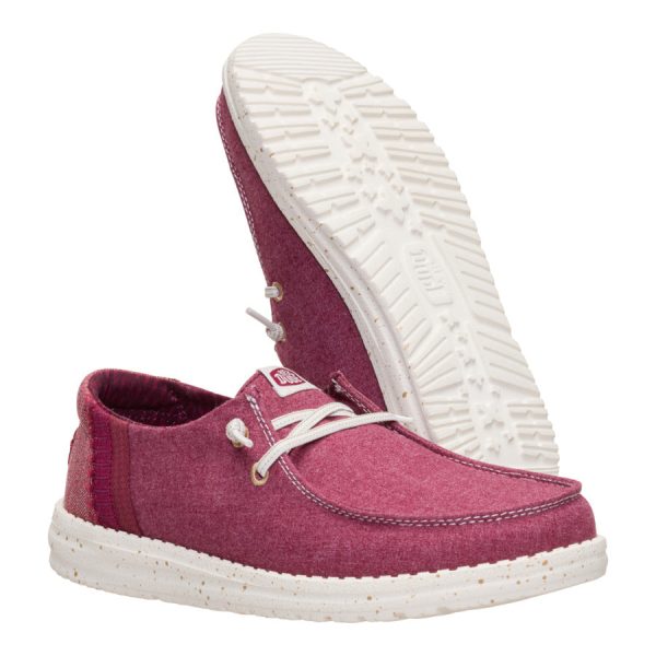 Wendy Break Brushed Linen - Burgundy