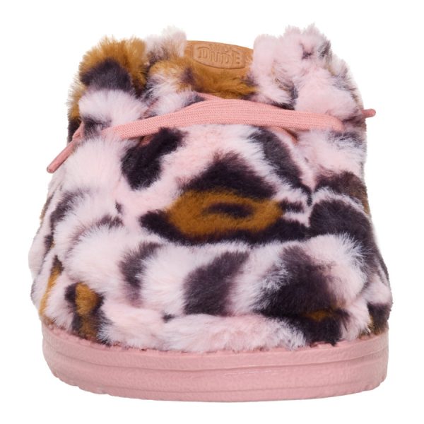 Wendy Slipper Leo Fur - Pink/Multi