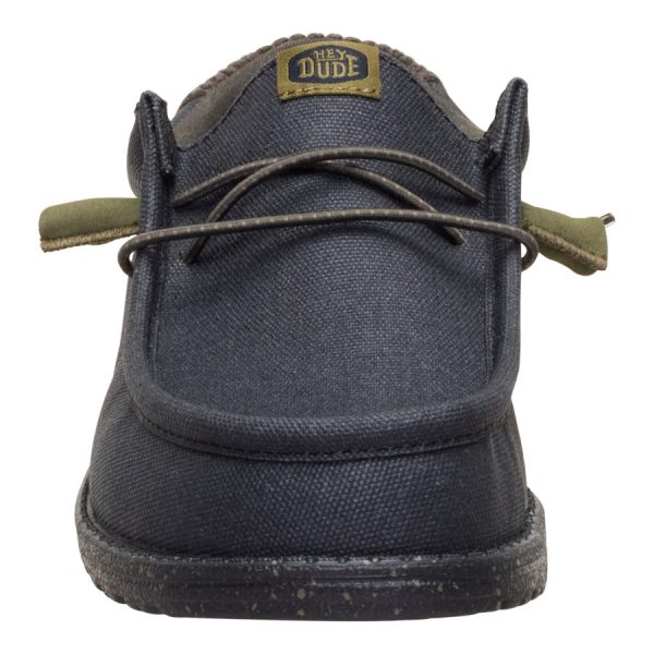 Wally Waxed Casual - Black/Black