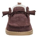 Wendy Suede Shearling - Dark Brown