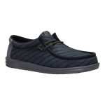 Wally Washed Quilt - Black/Grey