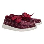 Wendy Holiday Bow - Red Plaid/Burgundy
