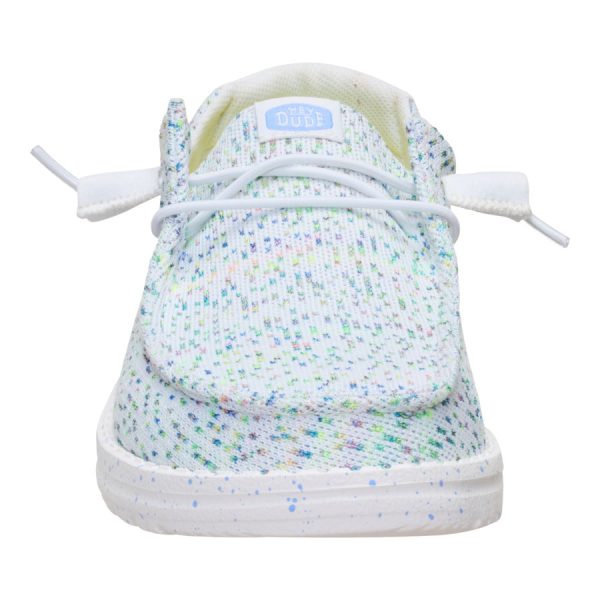 Wendy Stretch Speckle - White/Multi