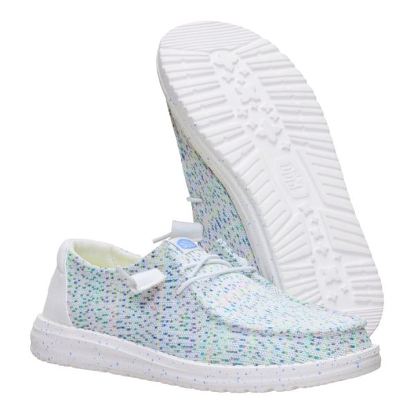 Wendy Stretch Speckle - White/Multi