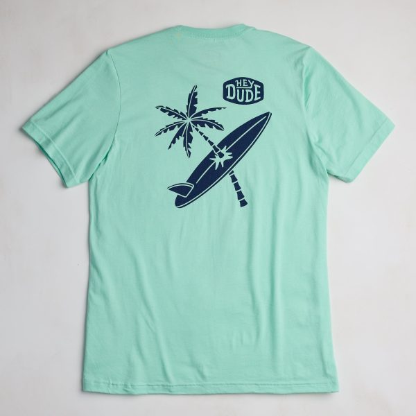 Surfboard Tree Tee - Frothy Green